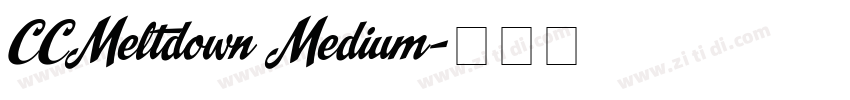 CCMeltdown Medium字体转换